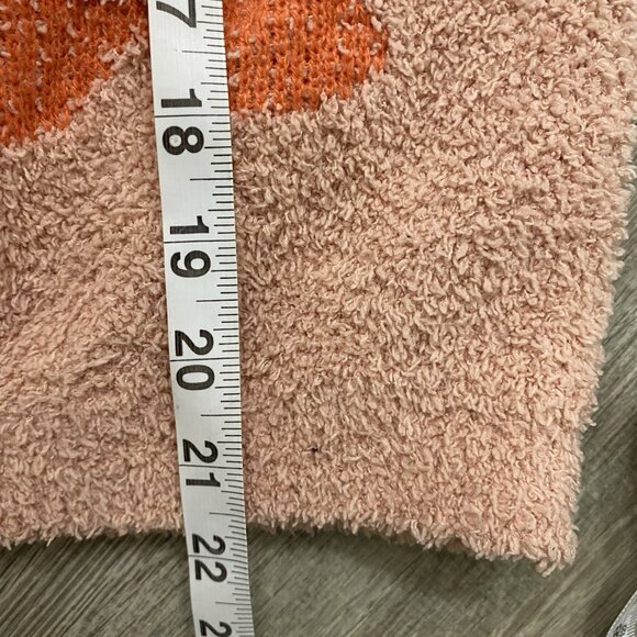Altar'd State Sweater Women's Size XS Floral Pink Peach Fuzzy Warm Soft - Picture 4 of 4